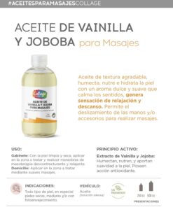 Aceite de Vainilla y Jojoba para masajes Collage