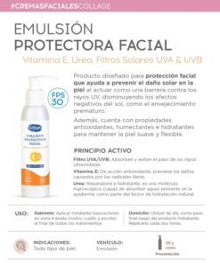 Emulsion facial 100cc protectora UV - Collage