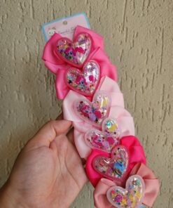 Hebillas moñito corazon