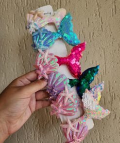 Hebilla colita de sirena lentejuelas
