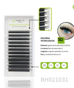 Pestañas Pelo x Pelo Tecnológicas 5D 0.07D Mix
