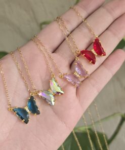 Cadena acero con dije mariposa🦋