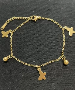 Pulsera mariposa y bolitas finitas