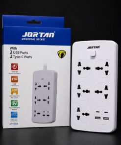 Zapatilla 5 enchufes + 2 usb + 2 tipo c (Hr1)
